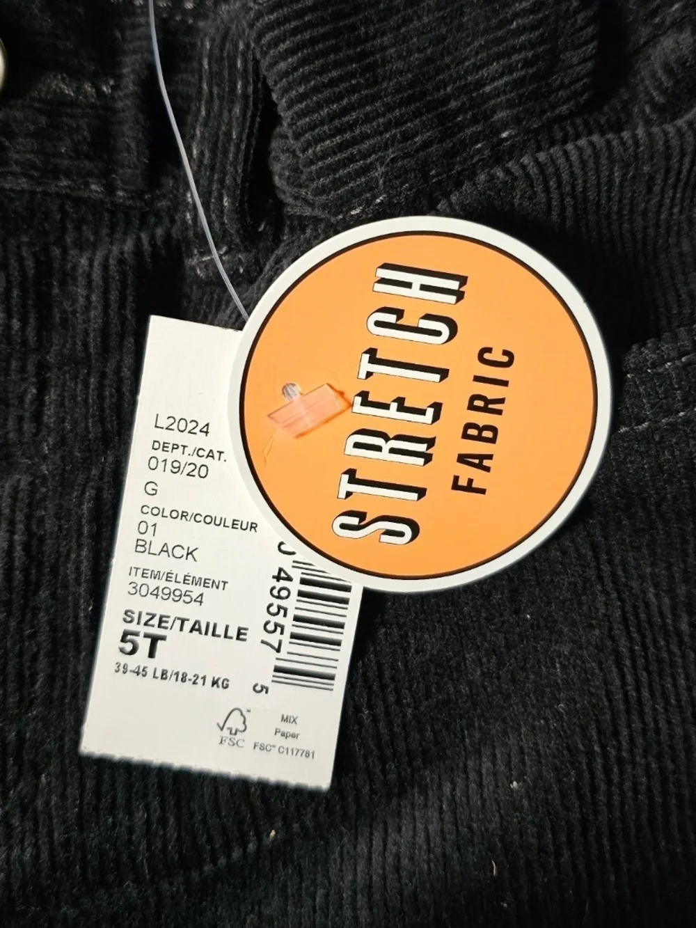 The Children's Place Black Straight Jeans for Boys